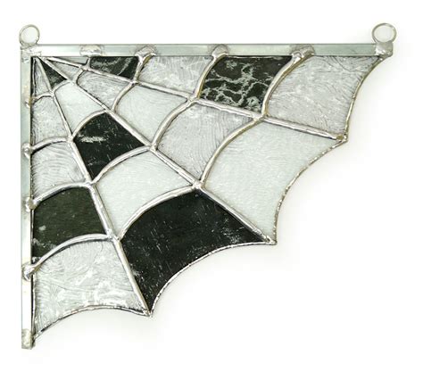 Free Stained Glass Spider Web Window Corner Pattern | More Delphi