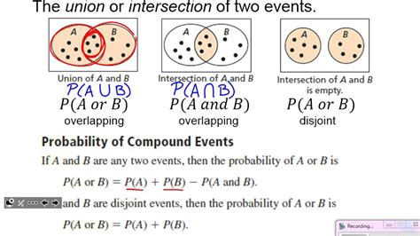 Algebra 2: Section 10.4 - Probability of Disjoint and Overlapping ...