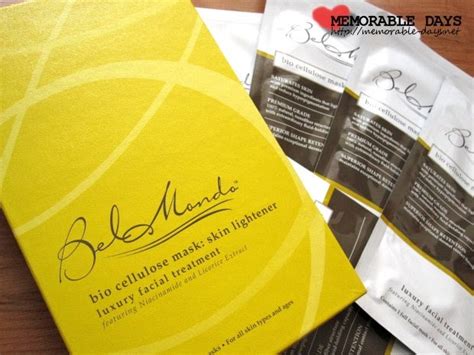 Bel Mondo: Bio Cellulose Mask - Skin Lightener Review | Memorable Days : Beauty Blog - Korean ...