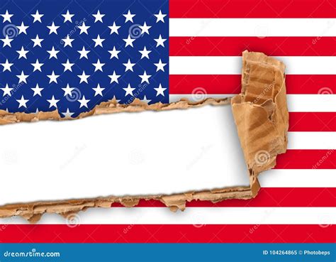 Bandeira Rasgada De Estados Unidos Imagem de Stock - Imagem de colheita ...