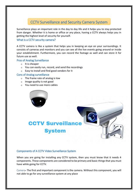 CCTV Surveillance and Security Camera System by KipsWorld - Issuu