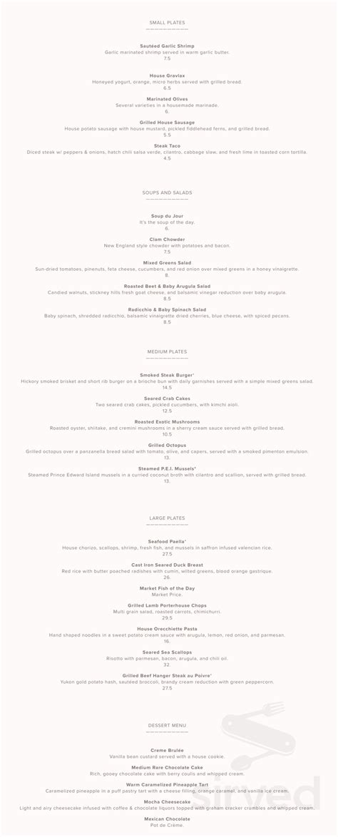 Nosh Scratch Kitchen menu in Winona, Minnesota, USA