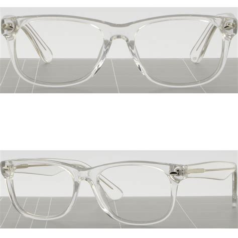 Thick Square Acetate Frames Light Clear Plastic Prescription Glasses Transparent Cat Eyeglass ...