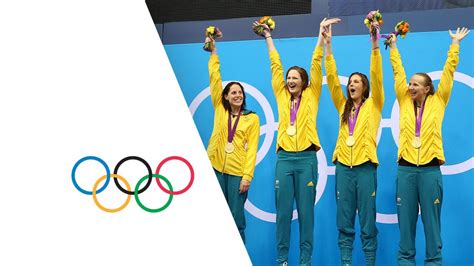 Australia Set New Olympic 4 x 100m Freestyle Record - London 2012 Olympics - YouTube