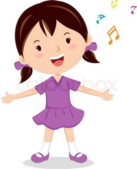 Little Girl Singing Cartoon | www.pixshark.com - Images Galleries With A Bite!