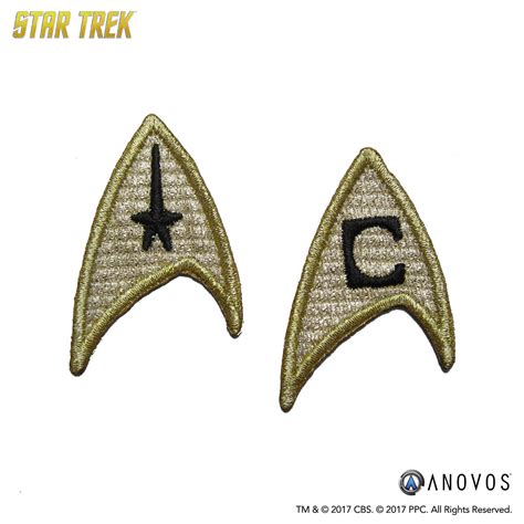 ANOVOS Cage Starfleet insignia patches - STAR TREK Starfleet Uniform Club: The Starfleet 1701st!