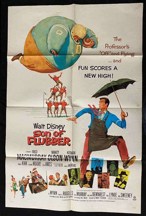 Son Of Flubber One Sheet Movie Poster Disney 1970 rerelease: Very Good ...