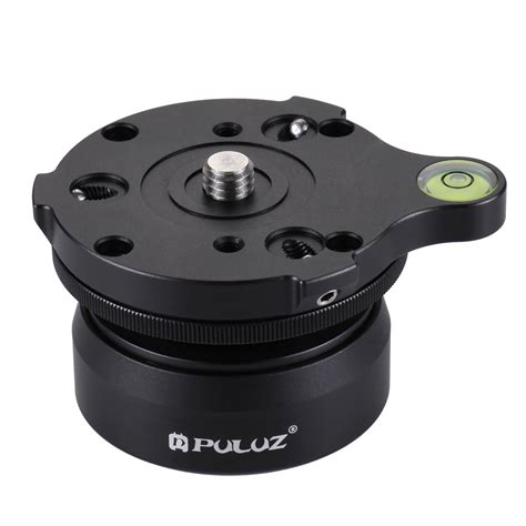 PULUZ 3/8 inch Thread Dome Professional Tripod Leveling Head Base with Bubble Level – Alexnld.com