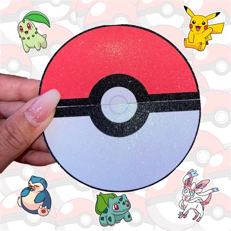 Pokemon Stickers Pokeball With Stickers Cute Pokemon Ball Stickers - Etsy