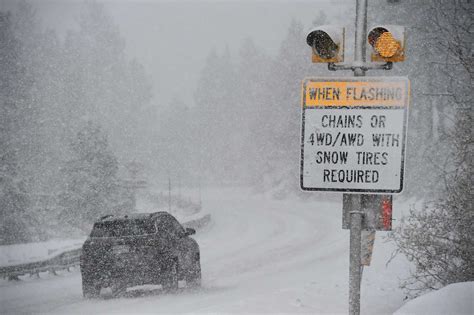 California winter storm makes Tahoe travel difficult to impossible