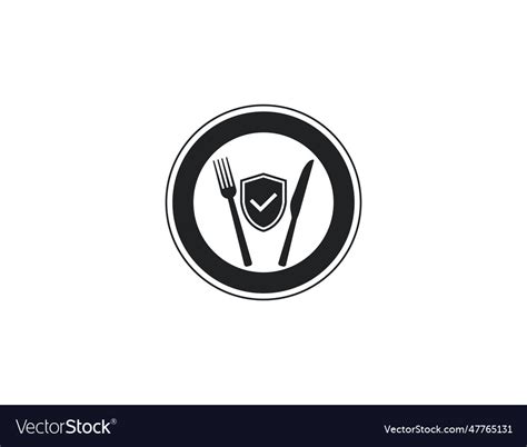 Food safety icon Royalty Free Vector Image - VectorStock