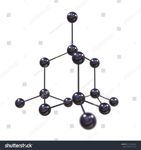 Molecular Structure Crystalline Carbon Diamond Allotrop Stock ...