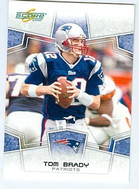 Tom Brady football card (New England Patriots Super Bowl Champion 5BL ...