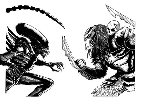 Alien vs. Predator commission by Jason Flowers, in Dave Kopecki's ...