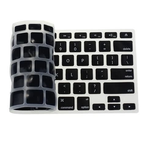 Laptop Keyboard Cover Black Silicone Keyboard Skin Cover For Apple ...