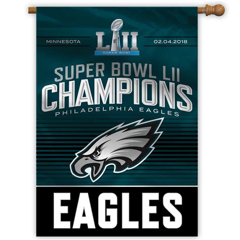 NFL Philadelphia Eagles Super Bowl LII Champion House Banner - Walmart.com