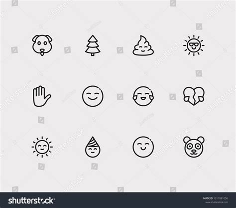 Emoji Icons Set Cute Poop Dog Stock Illustration 1311081056 | Shutterstock