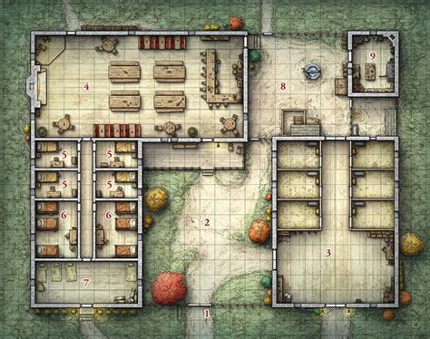 A series of battle maps created for a variety of fantasy tabletop RPGs. | Fantasy map, Fantasy ...