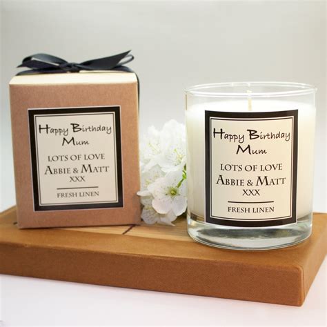 Luxury Personalised Candle – Free Gift Box – The Goodie Tree