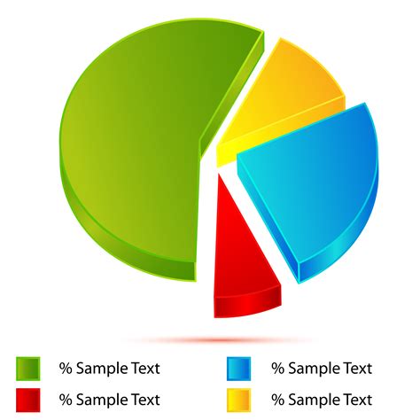 Free Vector Pie Chart With Five Parts Template - Bank2home.com