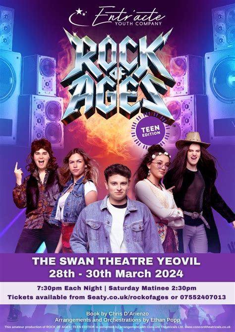 ROCK OF AGES: Teen Edition, Swan Theatre Yeovil, 28 March to 30 March | AllEvents.in