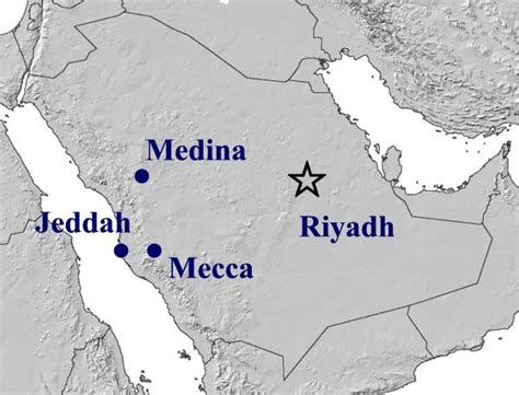 Mecca Map - Saudi Arabia