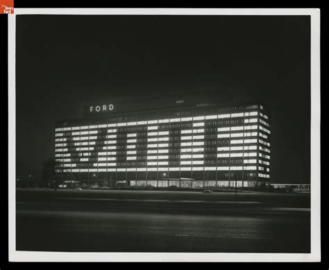 The Ford Motor Company World Headquarters Displaying "VOTE" Sign ...