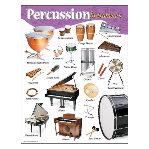 Percussion Instruments Learning Chart | Percussion instruments ...