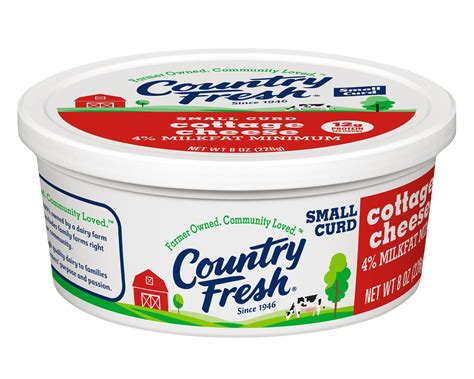 Small Curd Cottage Cheese 8 oz. - Country Fresh® Dairy