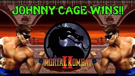 JOHNNY CAGE WINS - Mortal Kombat 2 (Super Nes) - YouTube