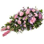 Lilac & Pink Single Ended Spray - Funeral Flowers Coatbridge