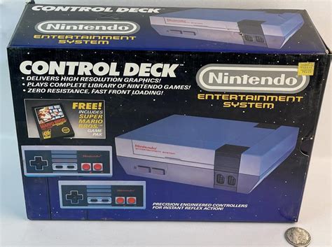 Lot - 1986 Nintendo Early NES Control Deck Super Mario Bros. Set w ...