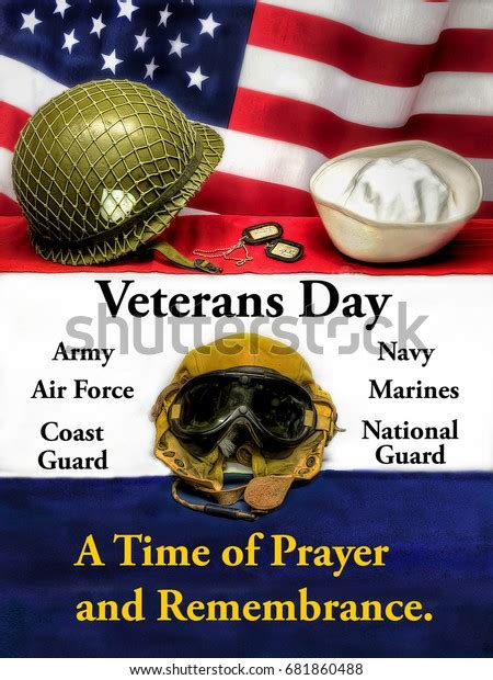 Veterans Day Time Prayer Remembrance Our Stock Photo (Edit Now) 681860488