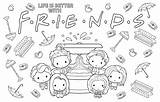 Friends Coloring Pages sketch template