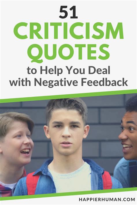 51 Criticism Quotes to Help You Deal with Negative Feedback - Happier Human