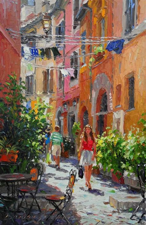 Light of Trastevere Painting | Arte em aquarela, Belas pinturas ...