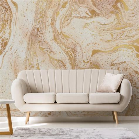 Beige Marble Wallpaper - custom wallpapers by Wallvy. Worldwide shipping!