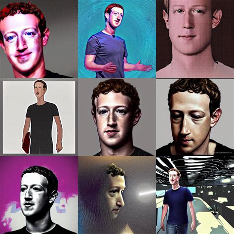 Mark Zuckerberg in the metaverse, digital art | Stable Diffusion