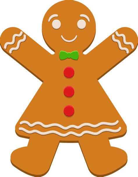 Gingerbread man clipart design illustration 9303126 PNG