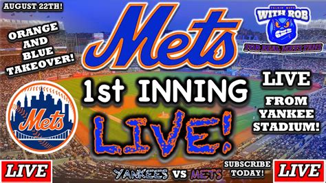 1st Inning LIVE From Yankees Stadium! | Mets vs Yankees | Mets Game ...