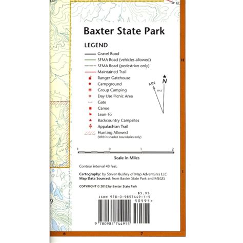 BAXTER STATE PARK MAP – Baxter State Park