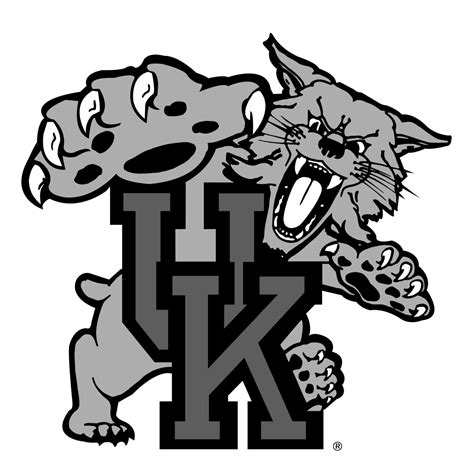 Kentucky Wildcats Logo Black and White – Brands Logos