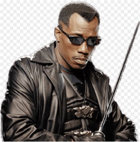 Wesley Snipes Blade - Blade The Vampire Hunter Movie PNG Transparent ...