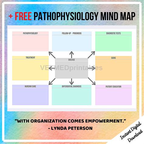 Pathophysiology Disease Process Study Note Template for | Etsy UK