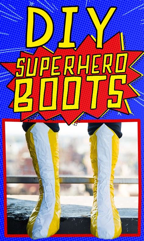 How to make superhero boots for Halloween, no sewing required | Superhero, Fancy dress for kids ...