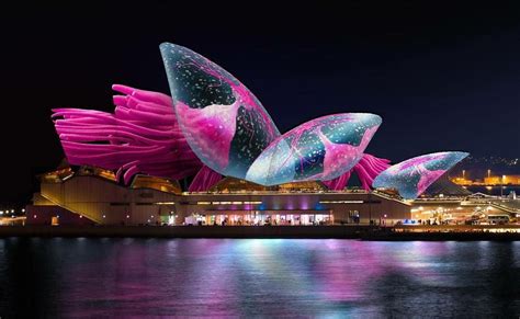 Sydney does the most amazing light shows on the outside of the Opera House #sydneyoperahouse # ...