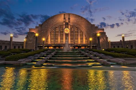 Cincinnati Museum Center at Twilight Photograph by Keith Allen - Fine ...