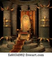Free art print of Fairytale Throne Room. 3D digital render of a ...
