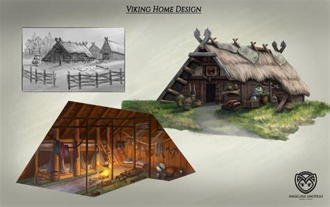 Historical Viking Home Design by Angelina Andreas