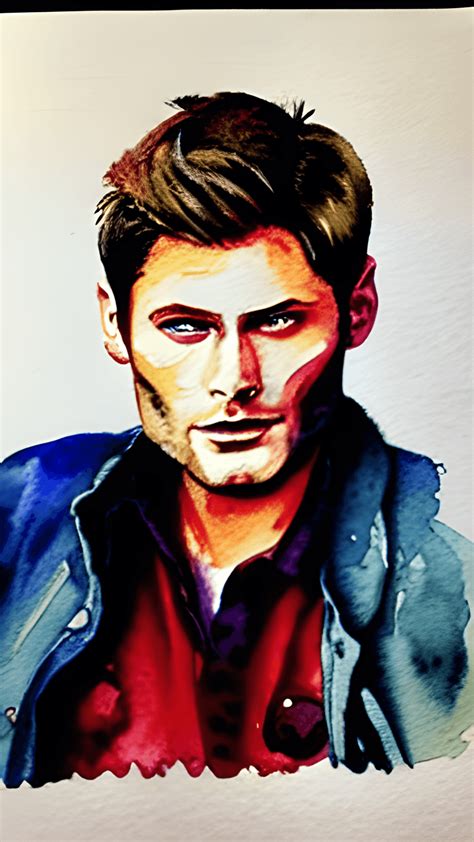 Watercolor Sam and Dean Winchester · Creative Fabrica